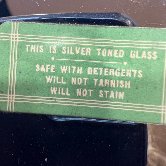 Vintage Sliver Toned Glass 2 Tier Dessert Candy Dish 10.5 Tall Non Tarnish - Picture 7 of 14